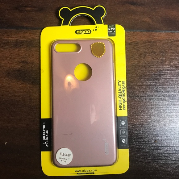 Accessories - Rose gold blush pink IPhone 7 Plus case